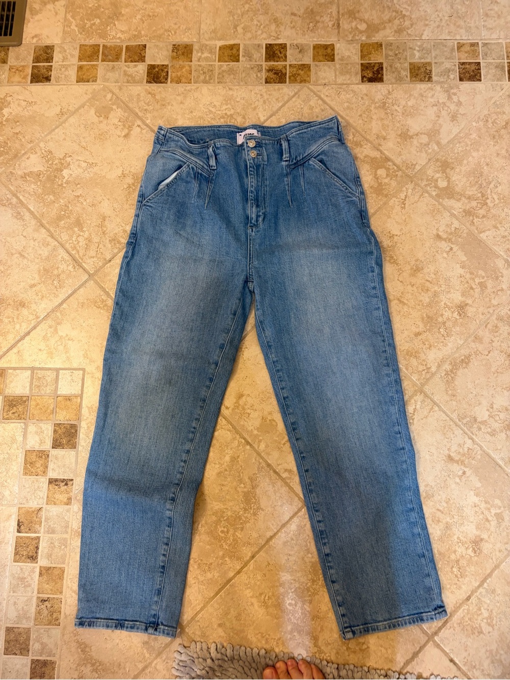 PAIGE Light Blue Denim High-Rise Jeans